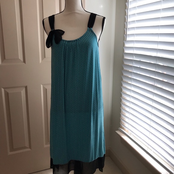 Simply Vera sundress. Teal and black. Size medium - Picture 5 of 5